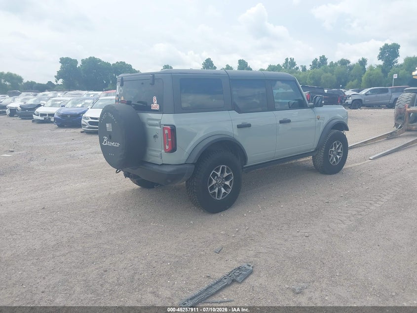 Vin: 1fmee5dh0nlb71854, lot: 45755731, ford bronco badlands 20224