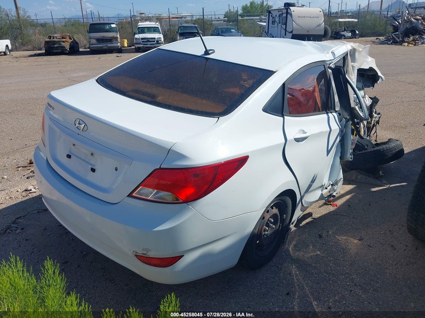 Vin: kmhct4ae2gu094161, lot: 45755865, hyundai accent se 20164
