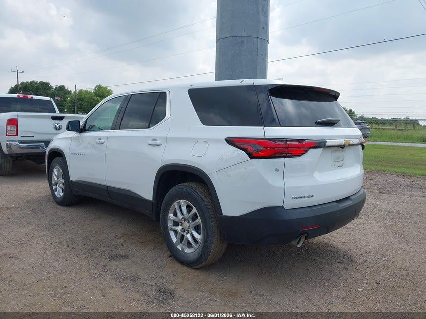Vin: 1gnerfkw4nj138567, lot: 45755942, chevrolet traverse fwd ls 20223