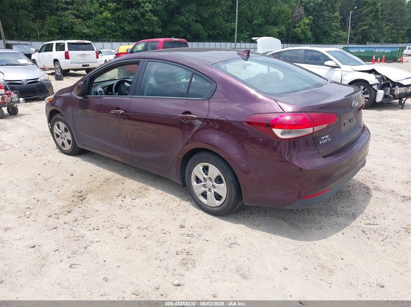 Vin: 3kpfk4a77je259617, lot: 45756050, kia forte lx 20183