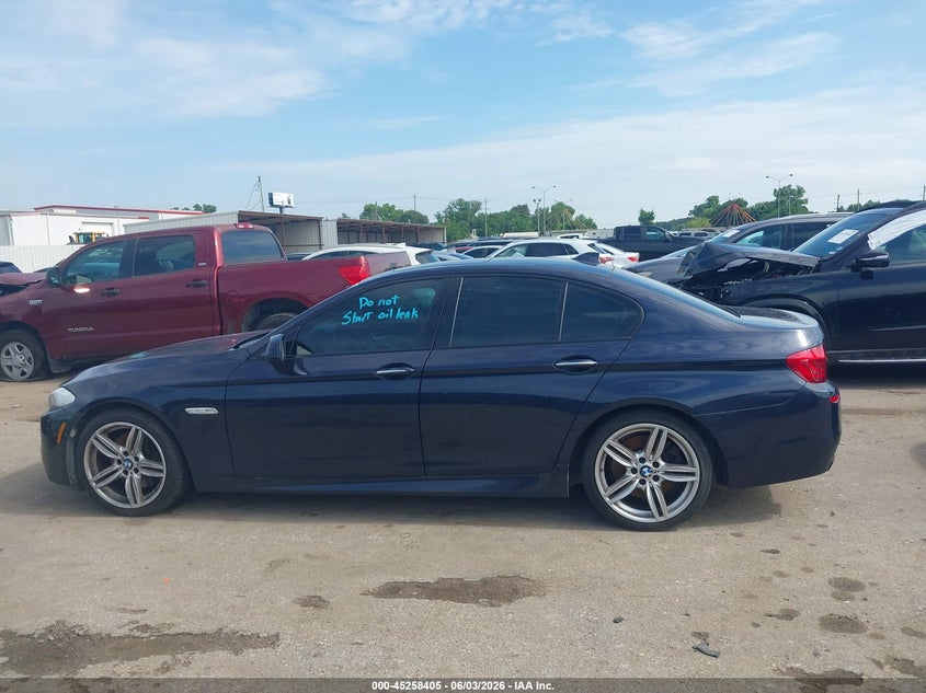 2013 BMW 550I VIN: WBAFR9C5XDDX80578 Lot: 45258405