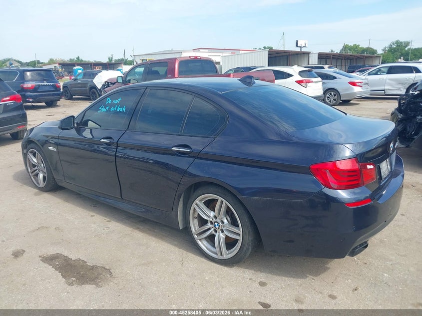 Vin: wbafr9c5xddx80578, lot: 45756225, bmw 550i 20133