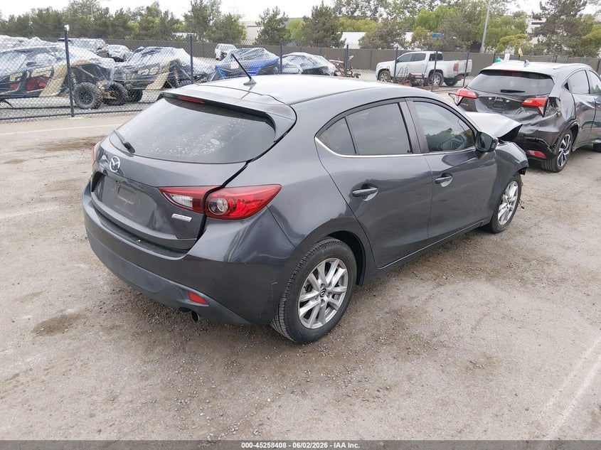 Vin: 3mzbm1l76fm231063, lot: 45756228, mazda mazda3 i touring 20154