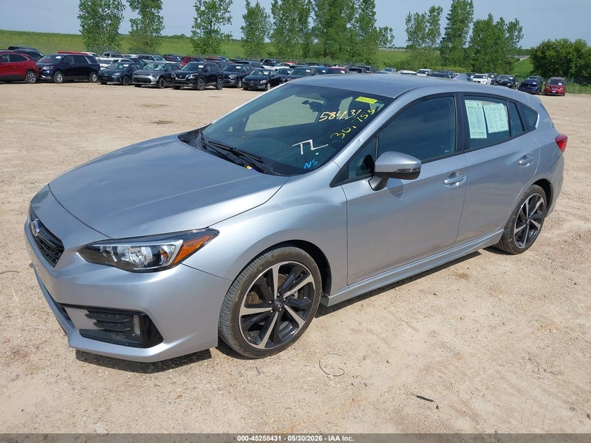 Vin: 4s3gtaj69n1723507, lot: 45756251, subaru impreza sport 5-door 20222