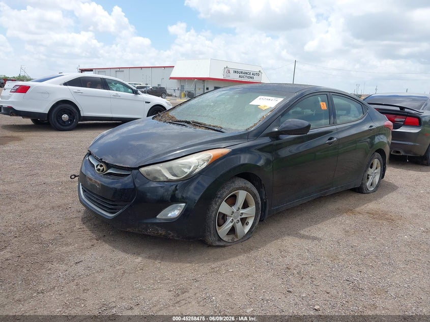 Vin: kmhdh4ae6du913500, lot: 45756295, hyundai elantra gls 20132