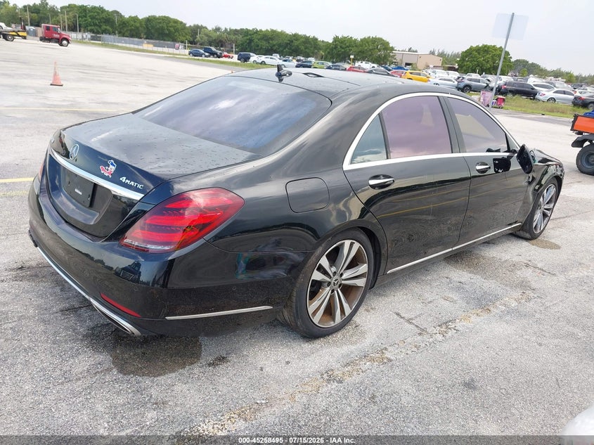 Vin: wddug6ebxla510077, lot: 45756315, mercedes-benz s 450 4matic 20204