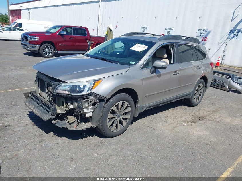 Vin: 4s4bsanc4f3285929, lot: 45756415, subaru outback 2.5i limited 20152