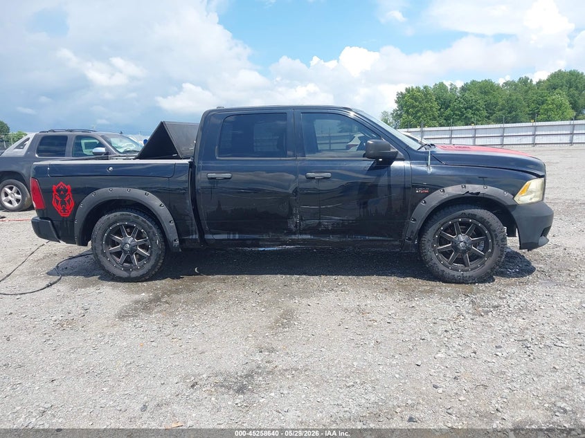 2012 Ram 1500 5.7 Ram St black Lot 111045258640 Vin 1C6RD6KT0CS245757
