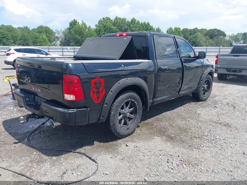 2012 Ram 1500 5.7 Ram St black Lot 111045258640 Vin 1C6RD6KT0CS245757