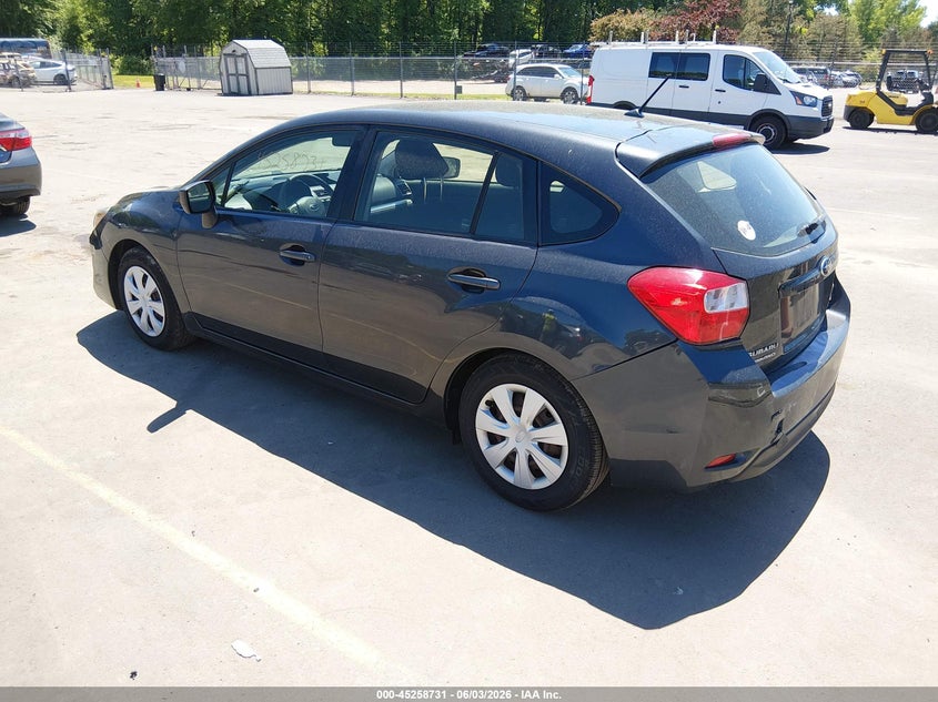 Vin: jf1gpaa64g8331622, lot: 45756552, subaru impreza 2.0i 20163