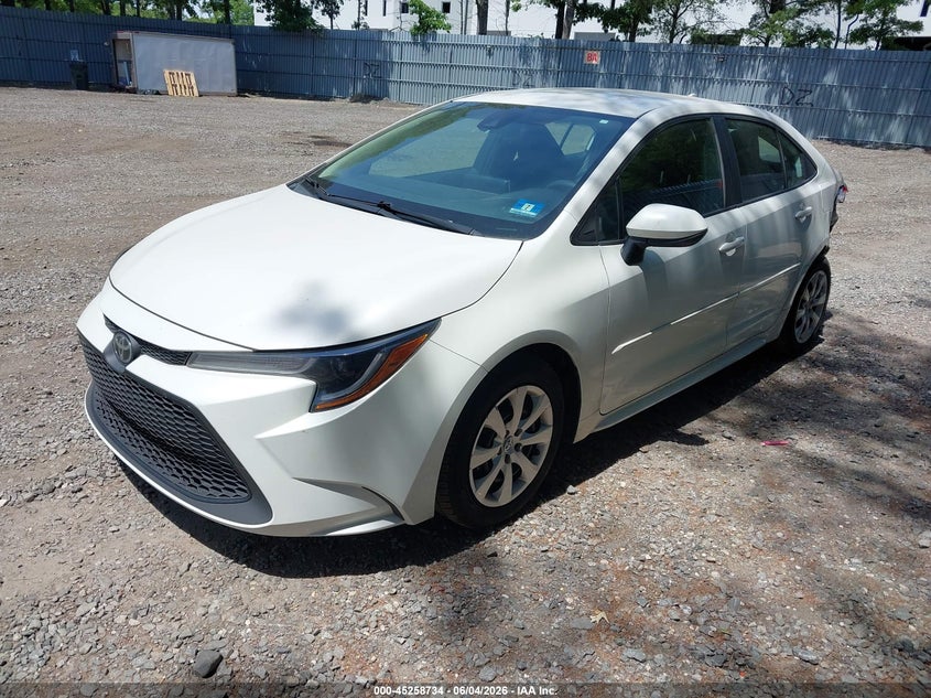 Vin: 5yfeprae0lp037303, lot: 45756554, toyota corolla le 20202