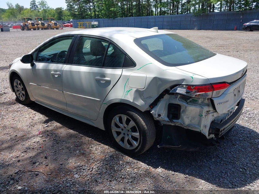 Vin: 5yfeprae0lp037303, lot: 45756554, toyota corolla le 20203