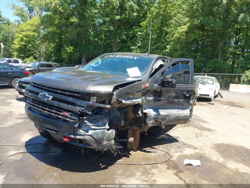 Vin: 1gcpyfed6mz277839, lot: 45756587, chevrolet silverado 1500 4wd  short bed lt trail boss 20212