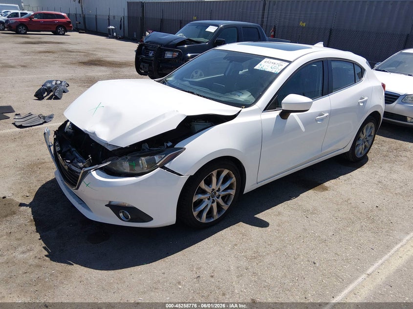 Vin: jm1bm1m32g1344960, lot: 45756596, mazda mazda3 s touring 20162