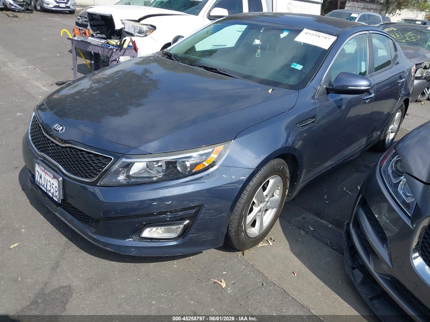 Vin: 5xxgm4a75fg472563, lot: 45756617, kia optima lx 20152