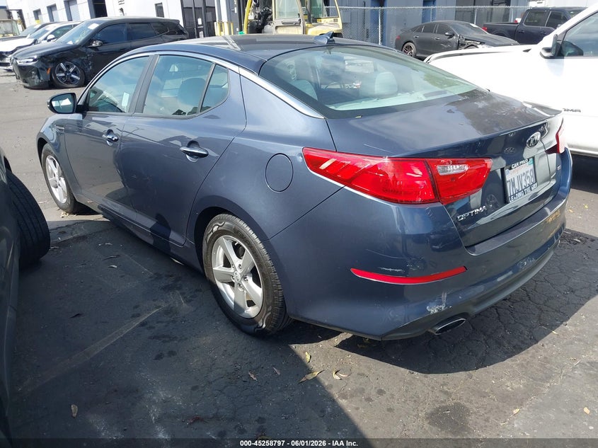 Vin: 5xxgm4a75fg472563, lot: 45756617, kia optima lx 20153