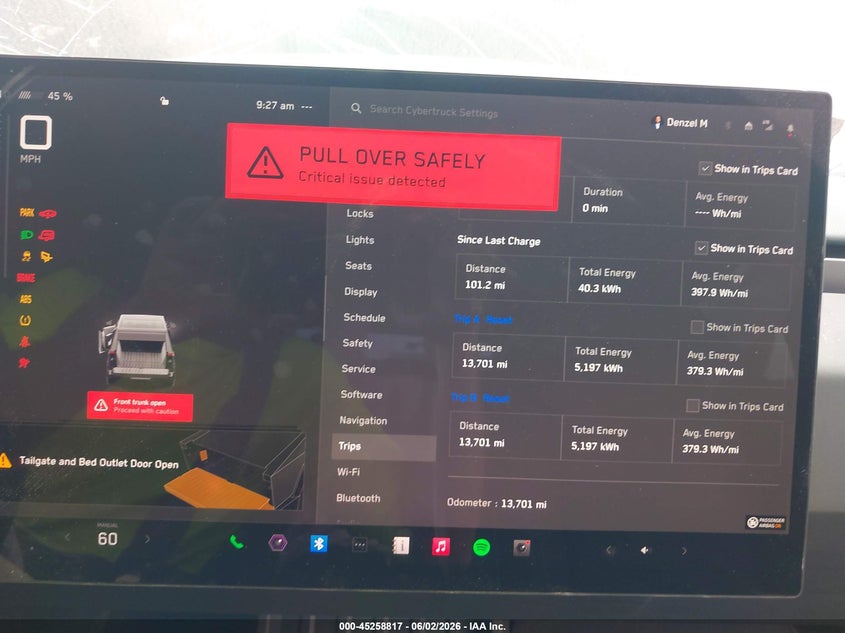 2025 Tesla Cybertruck All-Wheel Drive VIN: 7G2CEHED4SA076067 Lot: 45258817