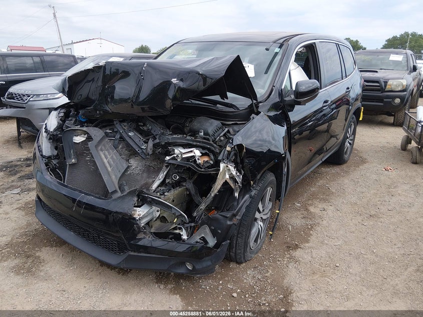 Vin: 5fnyf6h54gb093105, lot: 45756701, honda pilot ex-l 20162