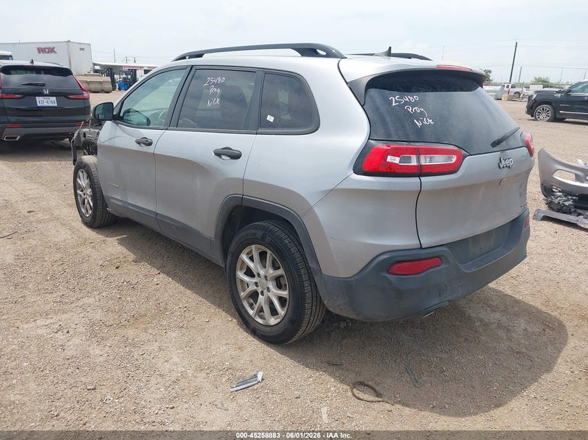 2016 JEEP CHEROKEE auction photo 3