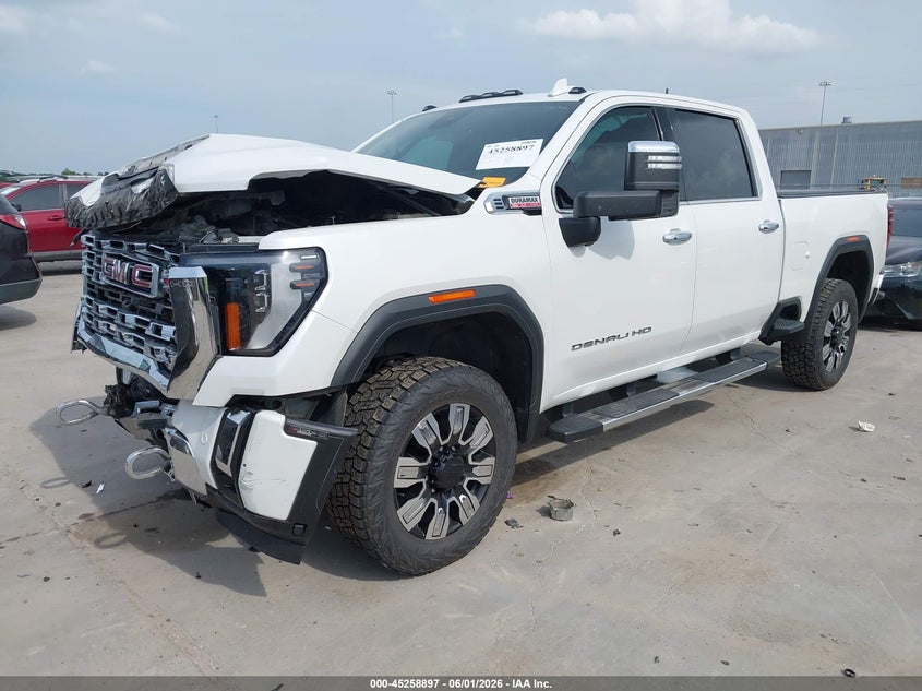 2024 Gmc Sierra 2500Hd 4Wd Standard Bed Denali white Lot 111045258897 Vin 1GT49REY5RF113611