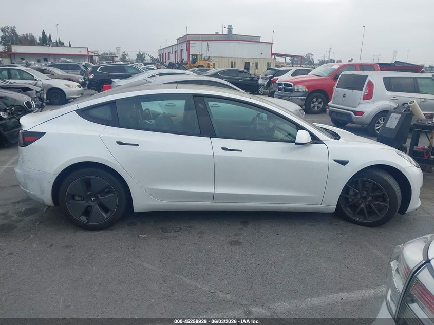 2022 Tesla Model 3 Rear-Wheel Drive VIN: 5YJ3E1EA8NF110244 Lot: 45258929