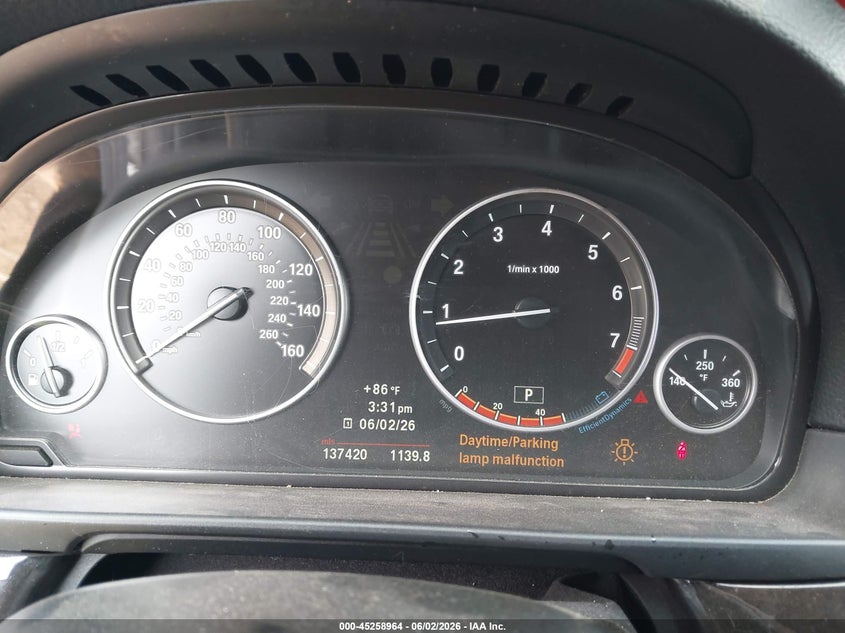 2012 BMW 550I auction photo 7