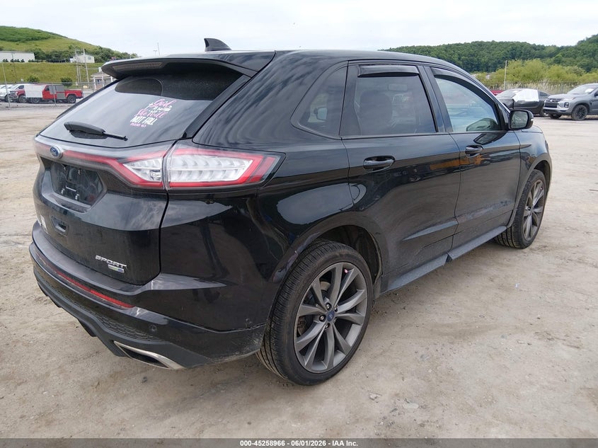 Vin: 2fmpk4ap2jbc39766, lot: 45756786, ford edge sport 20184