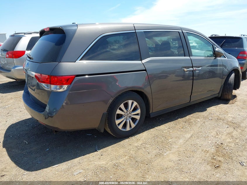 Vin: 5fnrl5h69eb045063, lot: 45756854, honda odyssey ex-l 20144