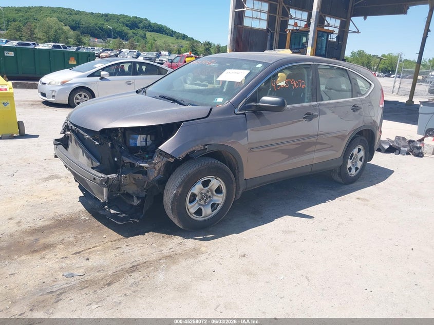 2012 Honda Cr-v 2.4 Cr-V Lx brown Lot 111045259072 Vin 5J6RM4H33CL032505