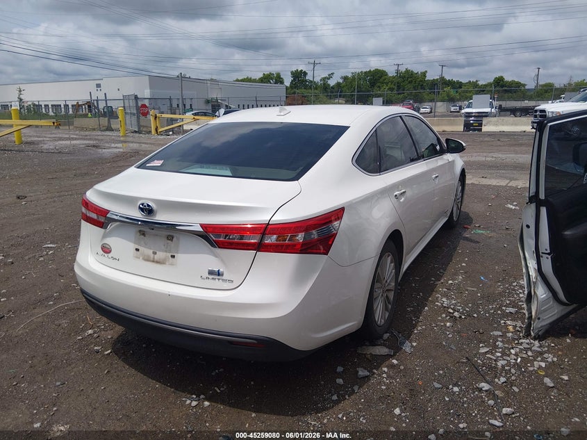 Vin: 4t1bd1eb1du003528, lot: 45756900, toyota avalon hybrid limited 20134