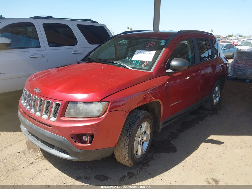 2014 Jeep Compass, Normal Wear & Tear, IAAI, VIN 1C4NJCBA8ED818019 — photo 2