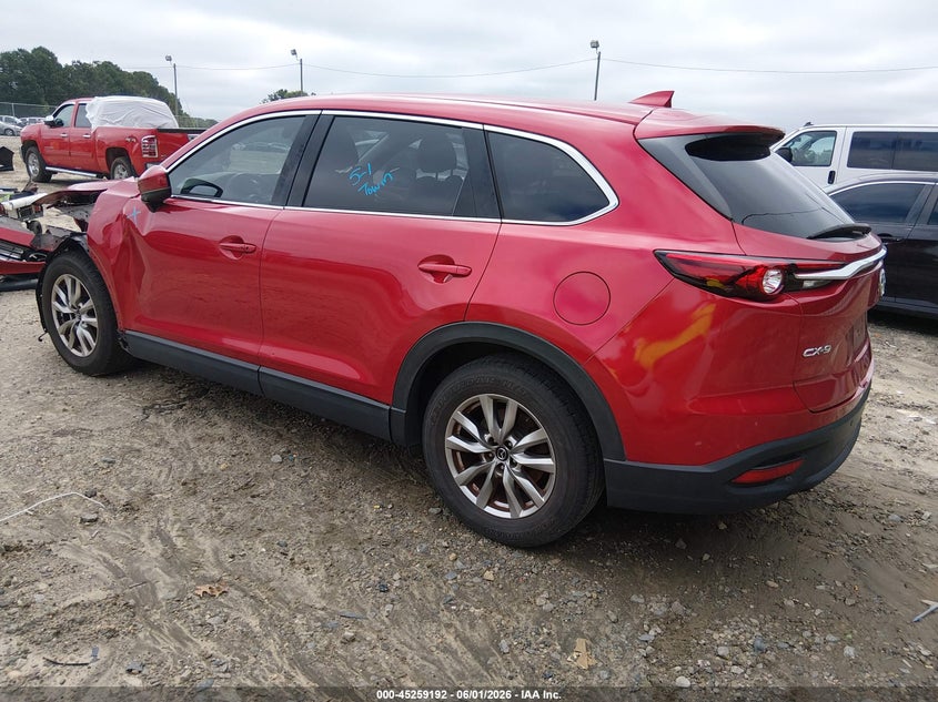 Vin: jm3tcacy0g0126372, lot: 45757012, mazda cx-9 touring 20163