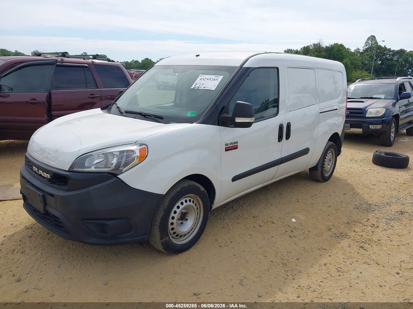 Vin: zfbhrfab7k6n93984, lot: 45757105, ram promaster city tradesman 20192