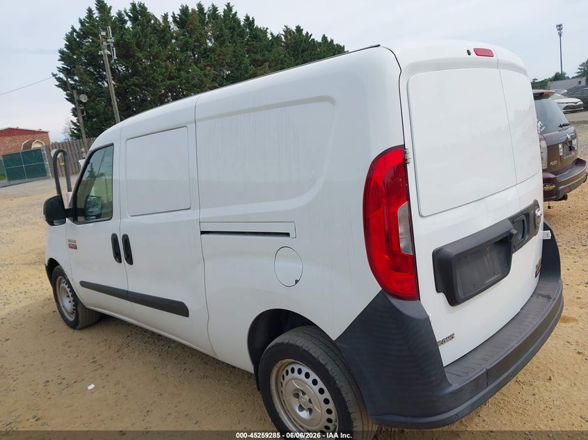Vin: zfbhrfab7k6n93984, lot: 45757105, ram promaster city tradesman 20193
