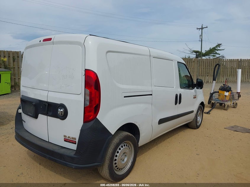 Vin: zfbhrfab7k6n93984, lot: 45757105, ram promaster city tradesman 20194