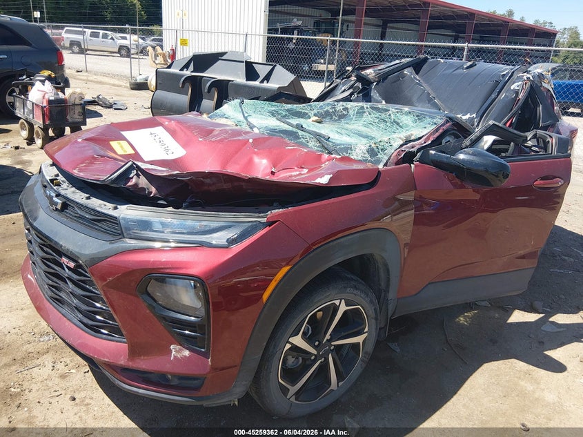 Vin: kl79musl4pb176734, lot: 45757182, chevrolet trailblazer awd rs 20232