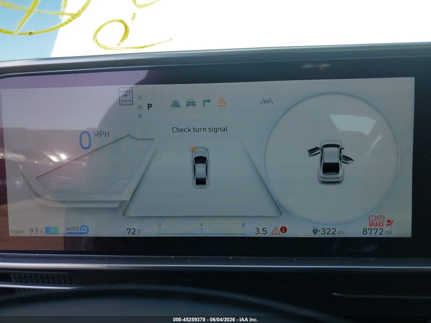 2025 Hyundai Ioniq 6 Se VIN: KMHM24AA5SA093309 Lot: 45259378