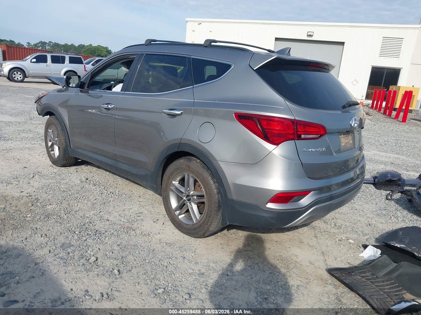 Vin: 5xyzu3lb6jg523299, lot: 45757308, hyundai santa fe sport 2.4l 20183