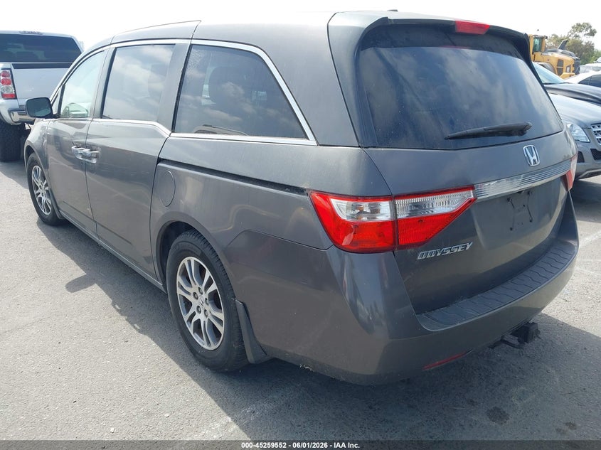 Vin: 5fnrl5h60bb054617, lot: 45757372, honda odyssey ex-l 20113