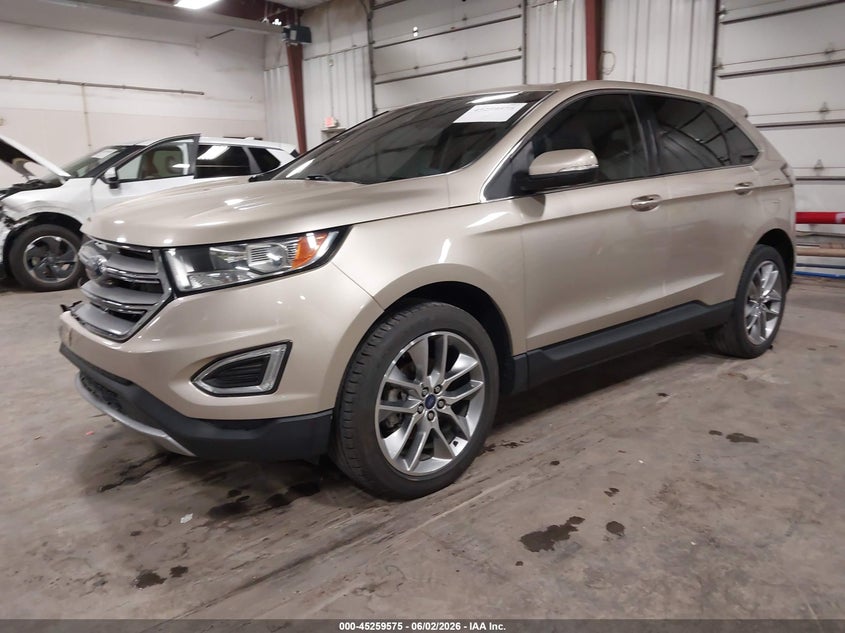 Vin: 2fmpk3k9xjbc10199, lot: 45757396, ford edge titanium 20182