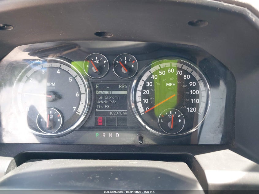 2010 DODGE RAM TRUCK 5.7L V-8 VVT, 390HP