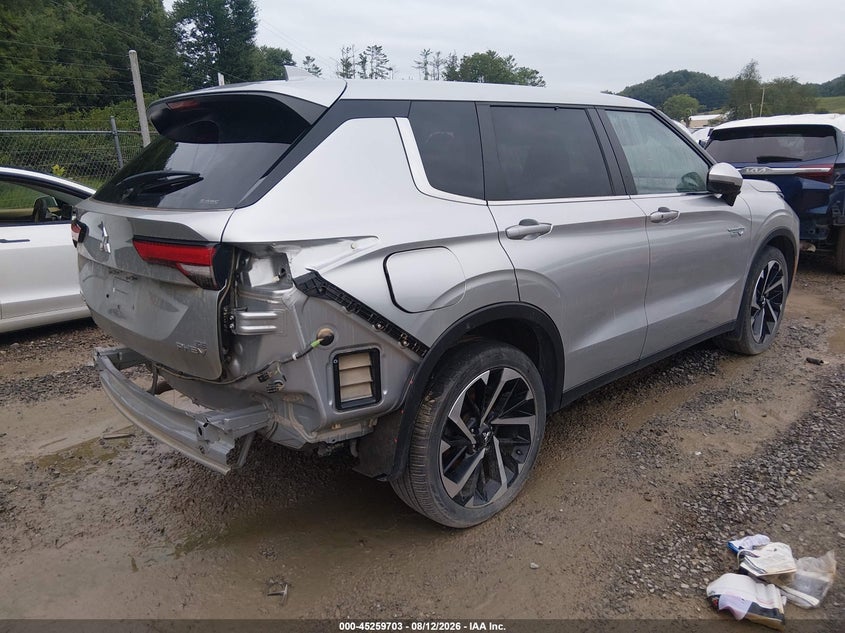 Vin: ja4t5va94rz018240, lot: 45757522, mitsubishi outlander phev se s-awc 20244