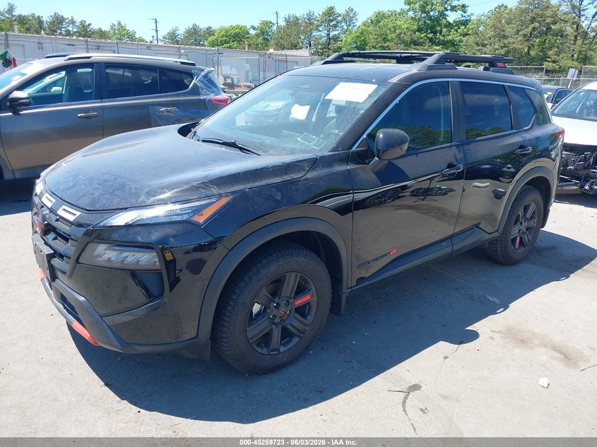 Vin: 5n1bt3bb0sc837019, lot: 45757542, nissan rogue rock creek 20252