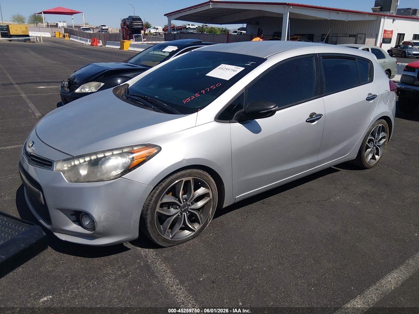 Vin: knafz5a38f5396502, lot: 45757569, kia forte sx 20152