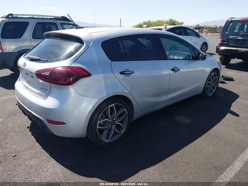 Vin: knafz5a38f5396502, lot: 45757569, kia forte sx 20154