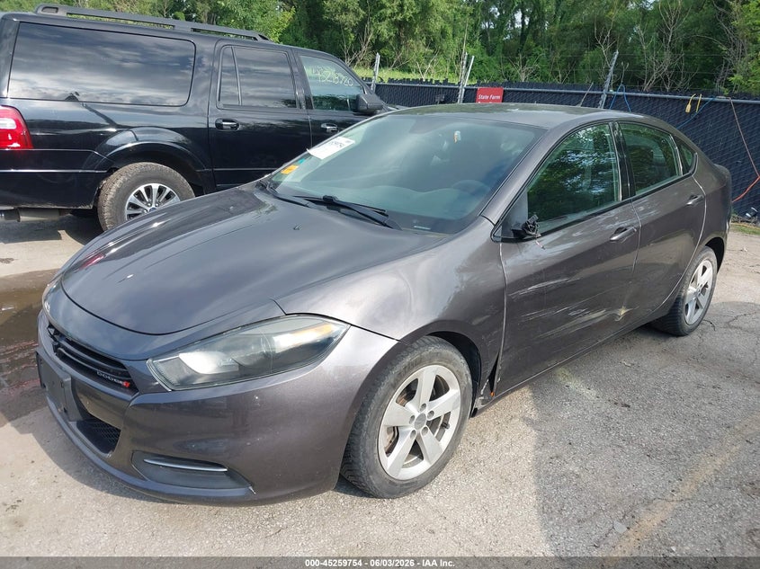 Vin: 1c3cdfbb1fd431908, lot: 45757573, dodge dart sxt 20152