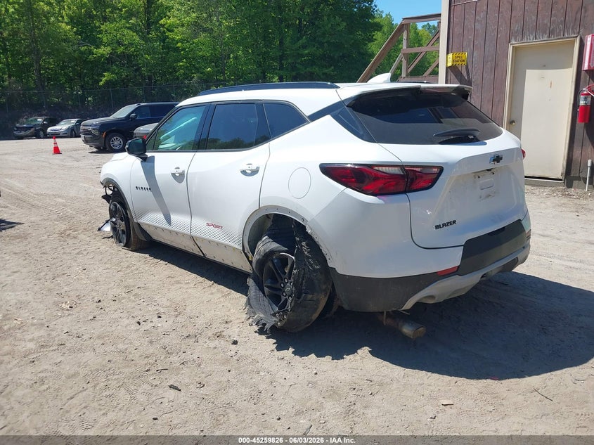 Vin: 3gnkbbra9ls718631, lot: 45757645, chevrolet blazer fwd 1lt 20203