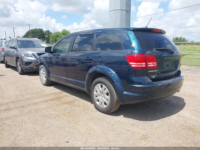 Vin: 3c4pdcab7et281602, lot: 45757659, dodge journey american value pkg 20143