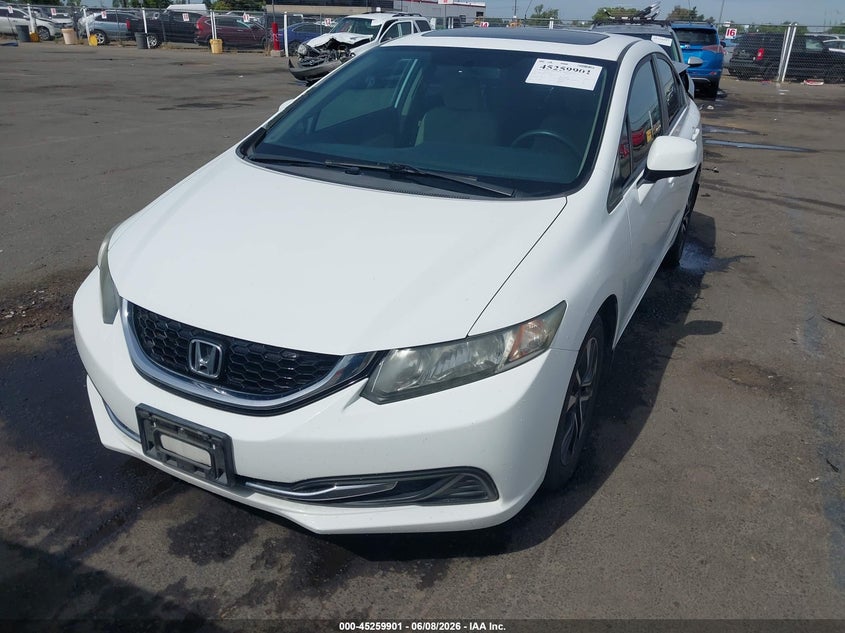 Vin: 19xfb2f84de263411, lot: 45757721, honda civic ex 20132