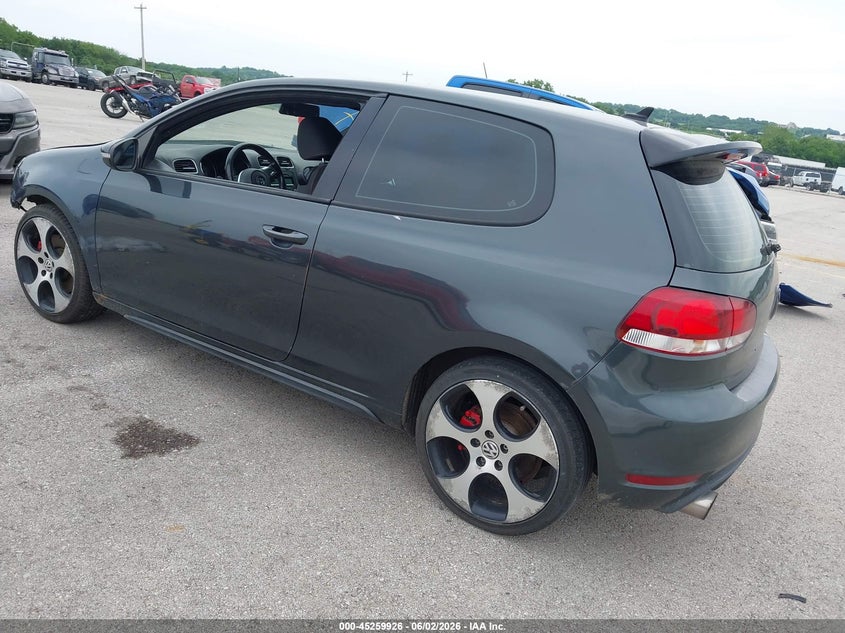 Vin: wvwev7aj7dw121196, lot: 45757746, volkswagen gti 2-door 20133